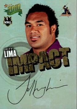 2010 NRL Champions - Impact Signature Gold #IS26 Jeff Lima Front